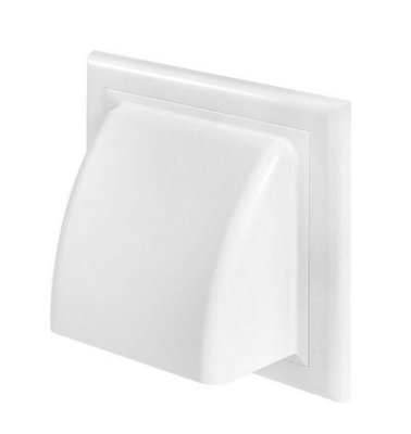 Cowled Gravity Flap 125mm Wall Outlets from B&Q
