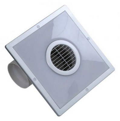 Bathroom Ceiling Extractor Fan 100mm / 4" With Energy Saving from B&Q
