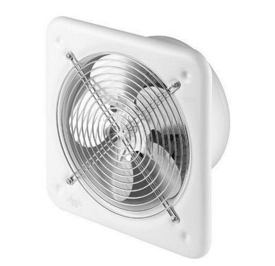 Industrial White Commercial Extractor Fan 200mm / 240V / 405M3/h from B&Q