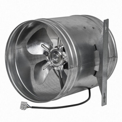 Metal Inline Extractor Fan 315mm / 12.4" With Fitting Bracket Duct from B&Q