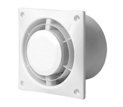 Bathroom Extractor Fan 100mm Ceiling Or Wall Mounted from B&Q