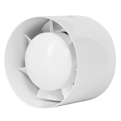 Inline Extractor Fan 100mm / 4" With Timer Duct Hose Pipe from B&Q