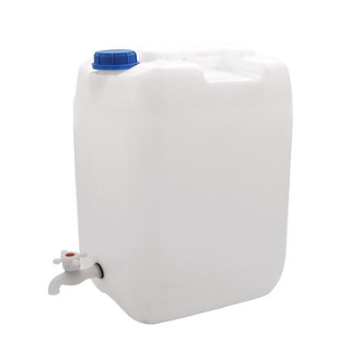 Durable 20L Jerry Can With Tap Water Carriers Container from B&Q