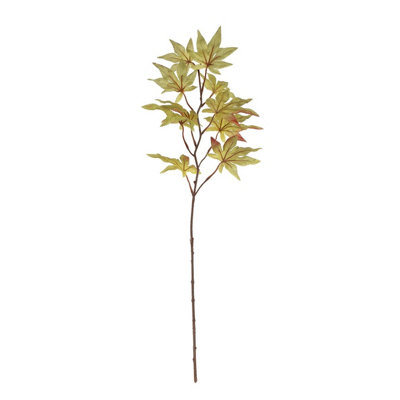  - Artificial Maple Leaf Spray. Autumnal Green. H64 Cm