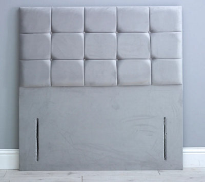 Comfy Deluxe 3Ft 54Inch  Maroon Plush Floorstanding Cube Matching Buttons from B&Q