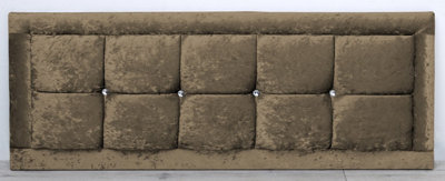 Comfy Deluxe 3Ft 20Inch  Truffle Crush Velvet Venice With Diamond Buttons from B&Q