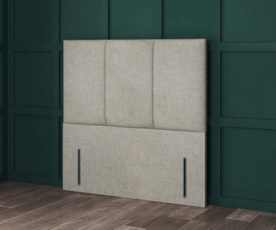 Comfy Deluxe 3Ft Maroon Chenille 3 Panel Floorstanding 54Inch Headboard from B&Q