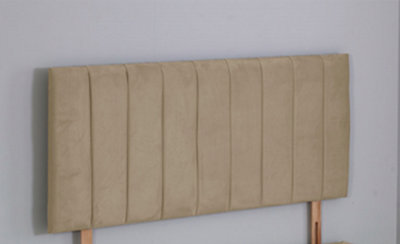Comfy Deluxe 4Ft6 Double 26Inch   Mink Plush 9 Panel Headboard from B&Q