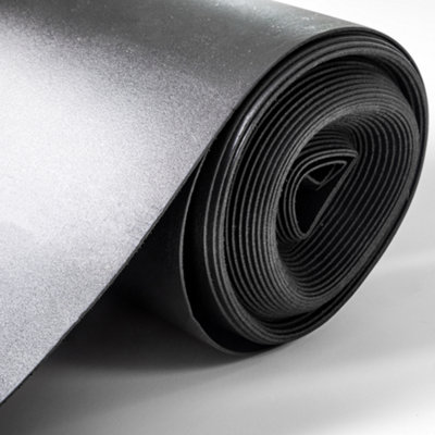 Floormatch Black Lvt Luxury Vinyl Click Underlay (1M X 15M Roll) Sound Insulation Underlayment from B&Q
