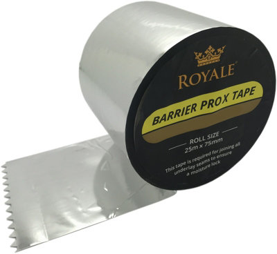 Floor Pro Floorpro Barrier Pro X Tape Joining Tape For Laminate & Wood Underlay Prevents Movement & Provides Moisture Lock 25M X 75mm Roll from B&Q