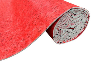 FloorMatch 10mm Thick Carpet Underlay 15M2 (11M X 1.37M Roll) Pu Foam General Domestic Underlayment from B&Q