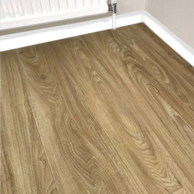 B&Q -  Natural Fawn Lvt Luxury Vinyl Click Plank Flooring 1M2 Pack 4.2mm Thick Flooring