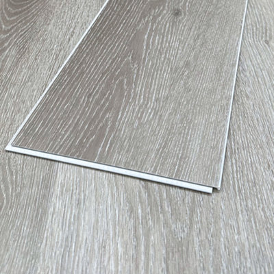 Floormatch Spc Click Flooring Composite Plank FlooringUnderlay InstalledSmoke Grey Oak2.193M2 Pack from B&Q