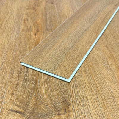 Floormatch Spc Click Flooring Composite Plank FlooringUnderlay InstalledRustic Mid Oak Herringbone Style2.22M2 Pack from B&Q