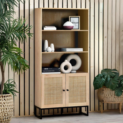 Julian Bowen Padstow Tall BookcaseOak Effect from B&Q