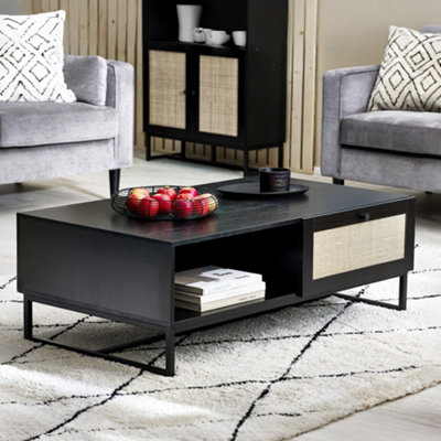 Julian Bowen Padstow Coffee TableBlack Oak Effect from B&Q
