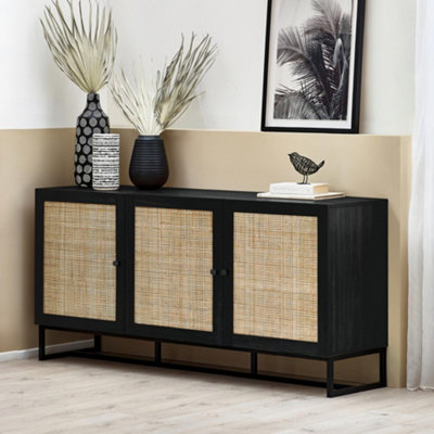 Julian Bowen Padstow SideboardBlack Oak Effect from B&Q