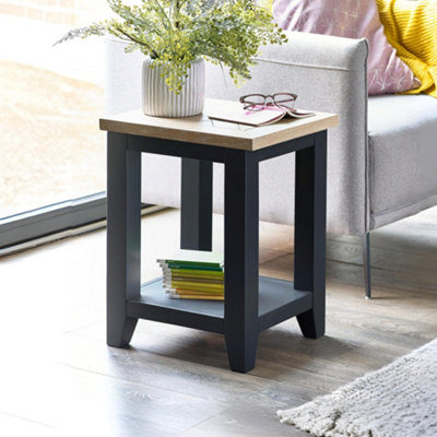 Julian Bowen Bordeaux Lamp Table - Dark Grey - Image 10