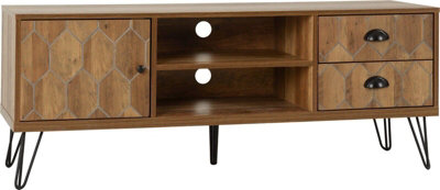 Seconique Ottawa 1 Door 2 Drawer Tv Unit Oak Effect And Black from B&Q