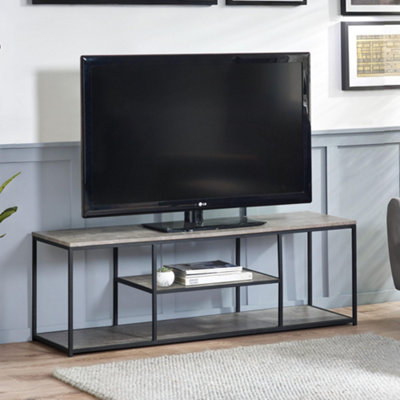 Julian Bowen Staten Tv UnitConcrete And Black from B&Q