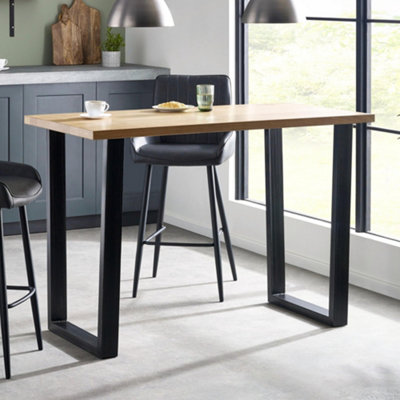 Julian Bowen Brooklyn Bar Table Oak - Image 6