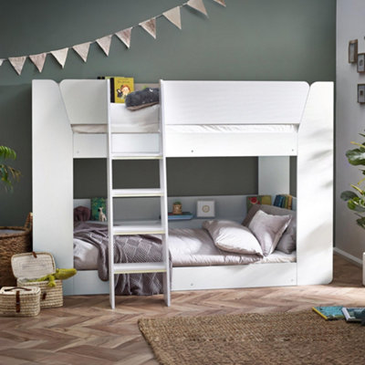 B&Q -  Parsec 90Cm Single White Bunk Bed
