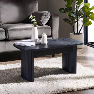 Julian Bowen Louis Fluted Compact Coffee TableBlack from B&Q