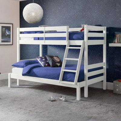 B&Q -  Merlin 90Cm Single White Triple Sleeper Bunk Bed
