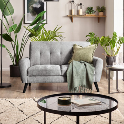 Julian Bowen Monza 2 Seater Sofa - Grey - Fabric - Image 5