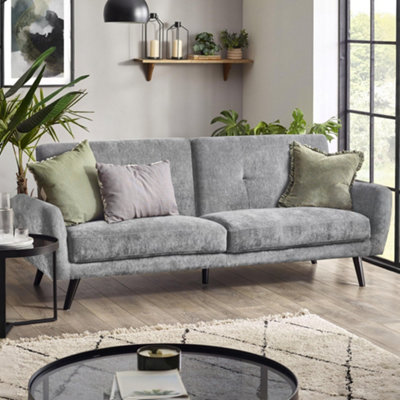 Julian Bowen Monza 2 Seater Dove Fabric Sofa Bed - Image 7