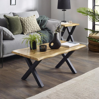 Julian Bowen Harvey Coffee TableOak And Black from B&Q