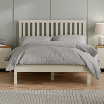 Julian Bowen Coxmoor 135Cm Double Ivory Bed from B&Q