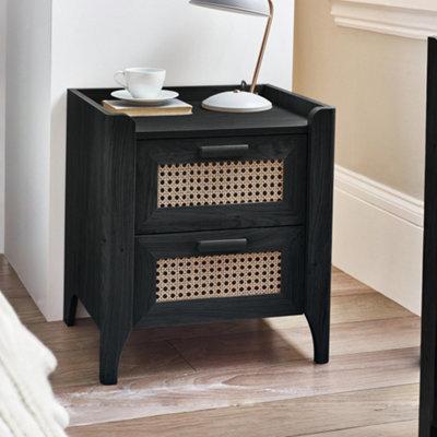 Julian Bowen Sydney 2 Drawer BedsideBlack Ash from B&Q