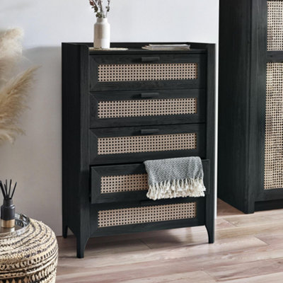 Julian Bowen Sydney 5 Drawer ChestBlack Ash from B&Q