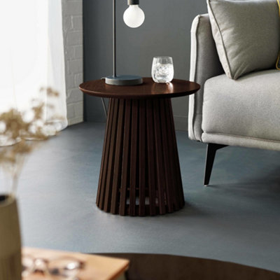 Julian Bowen Ollie Dark Oak 45Cm Round Lamp Table from B&Q