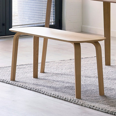 B&Q -  Kaito 2 Seater Dining Bench With Curved Legs