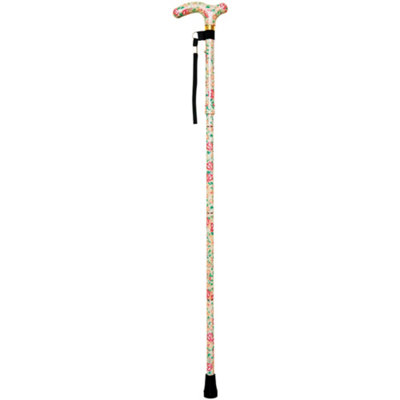 Loops Stylish Deluxe Foldable Walking Cane With 5 Height Adjustments In Blossom Design from B&Q