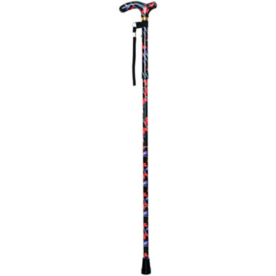 B&Q -  Deluxe Kimono Walking CaneFoldable & Adjustable For Comfort