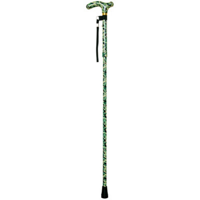 Loops Deluxe Foldable Walking Cane For Ambidextrous Users5 Adjustable Heights In Camouflage Design from B&Q