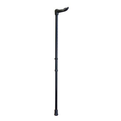 B&Q -  Adjustable Left Handed Ergonomic Walking Stick With Palm Grip14 Height Options