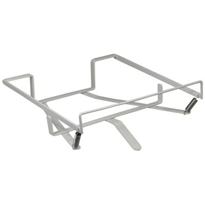Aidapt White Pan Rack For Mobile Commode - Easy To Fit - Accommodates Most Pan Sizes - Image 3