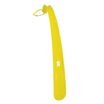 Loops Ergonomic Yellow Plastic Shoe Horn40Cm Long Easy Shoe Remover Tool For Independence from B&Q