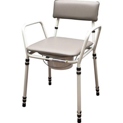 Loops Height Adjustable Commode Chair With 5L PailComfortable And Versatile For Home Use from B&Q