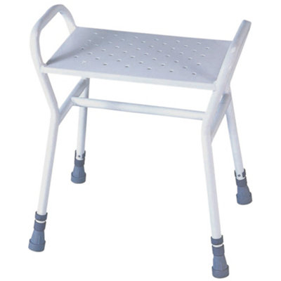 Loops Adjustable Heavy Duty Shower Stool With 190Kg CapacityPerfect For Small Spaces from B&Q