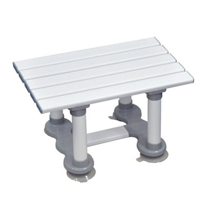 Loops Durable Grey Bath Seat With Suction Cups For Safety203mm Height from B&Q