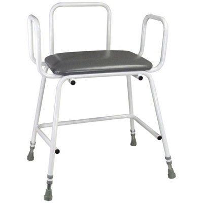 Loops Adjustable Bariatric Perching Stool With Arms254Kg Weight Capacity For Enhanced Stability from B&Q