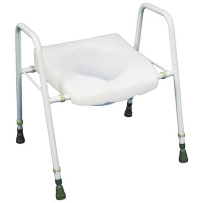 Loops Adjustable Free Standing Toilet Seat With Frame For Enhanced Stability from B&Q