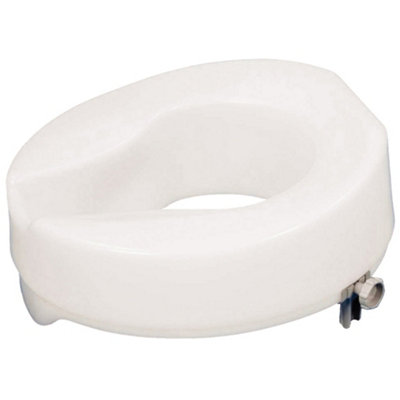 Loops Ergonomic Easy Fit Raised Plastic Toilet Seat With Anti-Bacterial Protection2 Inch Lift from B&Q