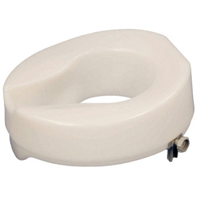 Loops Ergonomic Easy Fit Raised Plastic Toilet Seat6 Inch Lift With Anti-Bacterial Protection from B&Q
