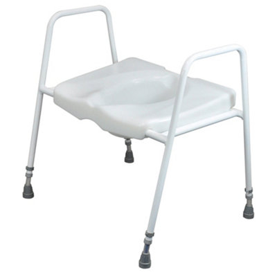 Loops Adjustable Bariatric Toilet Seat With FrameDurable And Stable from B&Q